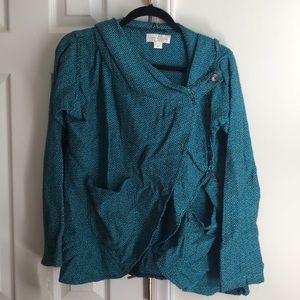 Blue cardigan from the collection